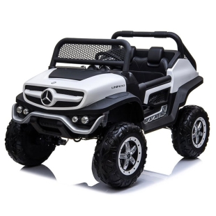 ماشین شارژی مرسدس بنز  یونی موگ unimog سفید کد 4063651