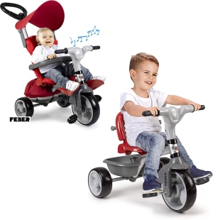 سه چرخه کودک پدالی فبر مدل   Feber baby plus prime  قرمز کد 12146