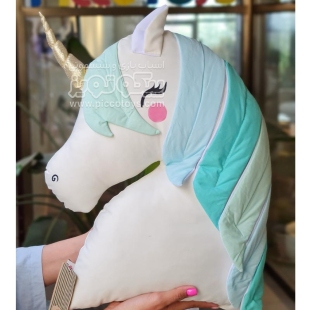 کوسن پارچه ای یونیکورن آبی کد P/019/A
