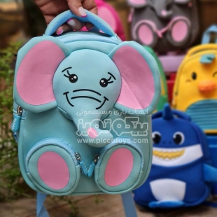 کوله پشتی کودک مدل فیل آبی کد P/4061/A