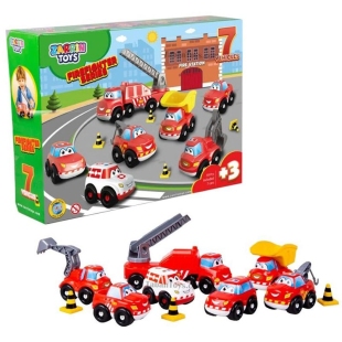 اسباب بازی ماشین سری آتش نشانی 59 تکه کد 3281J7