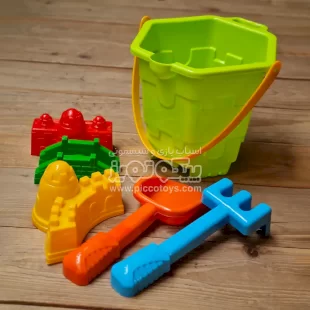 اسباب بازی سطل شن بازی مدل قلعه سبز کد 4073526