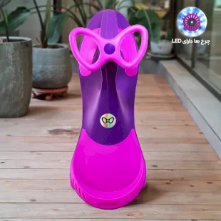 لوپ کار چرخ ژله ای چراغدار بنفش صورتی کد PCH1908