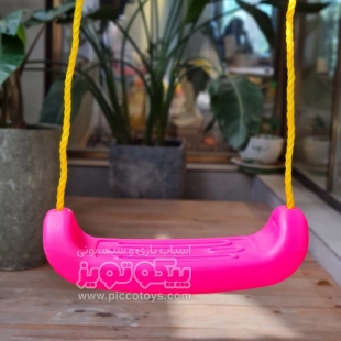 کفی تاب کودک بدون حفاظ با طناب آویز صورتی P/83730/SU