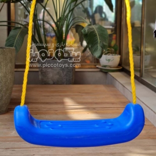 کفی تاب کودک بدون حفاظ با طناب آویز آبی P/83730/AB