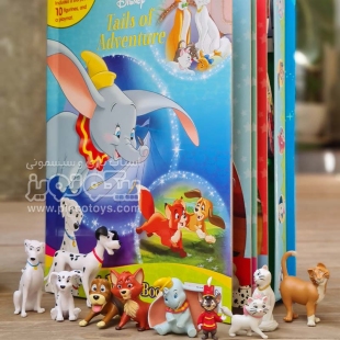 فیگور حیوانات دیزنی با کتاب انگلیسی  busy book tails of adventure کد 48765