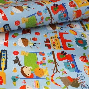 کاغذ کادو یک رو طرح بولدوزر  کد A574