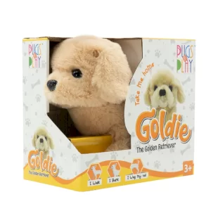 عروسک پولیشی رباتیک مدل Goldie سگ طلایی موزیکال کد STPAP05