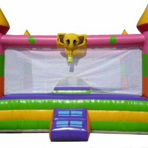 استخر توپ بادی طرح قلعه با تشک جلو كد 035