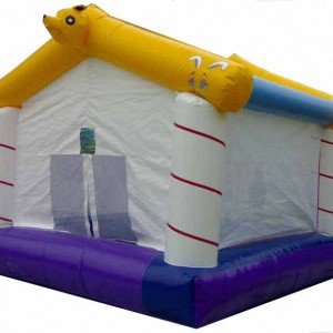 استخر توپ بادی طرح کلبه سفید كد 038