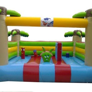 جامپینگ با دیواره بادی و مانع طرح نخل