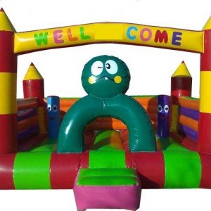 جامپینگ با دیواره بادی و مانع و تونل