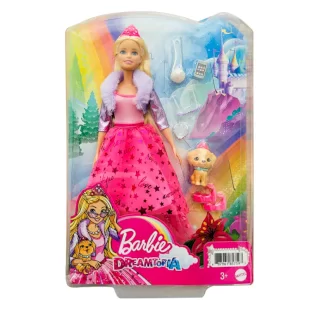 عروسک باربی لباس صورتی با سگ کد GML76