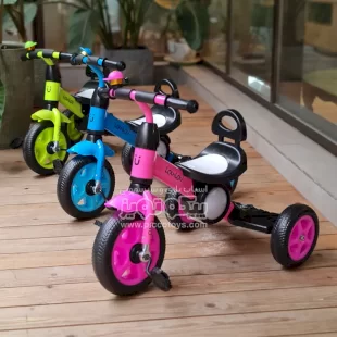 سه چرخه کودک کیکابو Kikka Boo رنگ صورتی مدل Lino