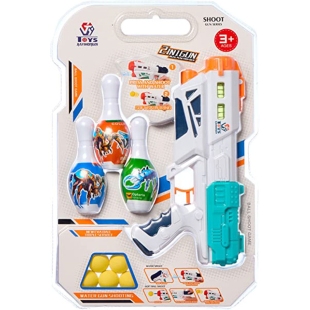 تفنگ اسباب بازی کودک با  آب پاش 2 کاره آبی مدل P/64830/A