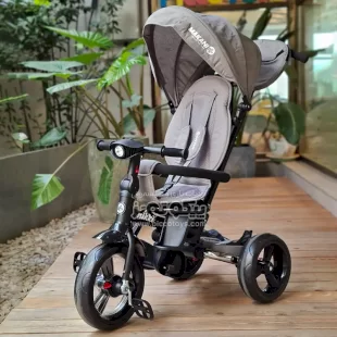 سه چرخه کودک با سایبان کیکابو رنگ طوسی روشن مدل Kikka Boo Nikki Makani کد 31006020110