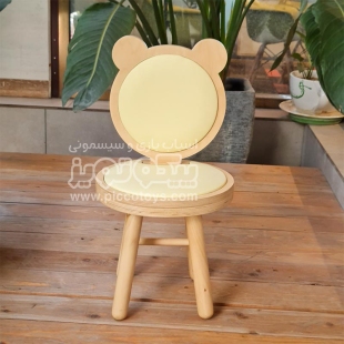 صندلی چوبی کودک طرح خرس کد 4100628