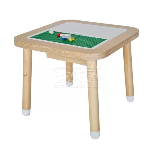 میز لگو بازی چوبی  باکس دار مدل 4100634