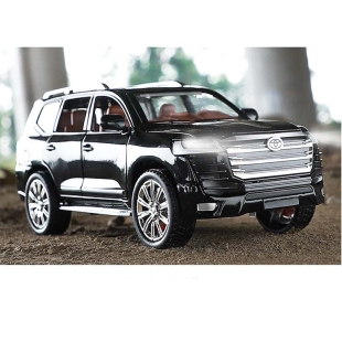 ماکت ماشین عقب کش مدل تویوتا لندکروزر مشکی کد P/SR2405/SE