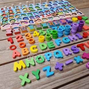 اسباب بازی مونته سوری تخته لگاریتمی مدل حیوانات کد 4122063