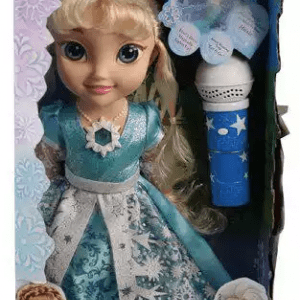 فروزن با میکروفون