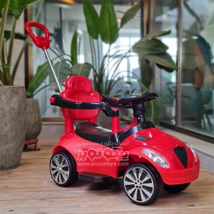 ماشین بازی واکر چهار چرخ رنگ قرمز مشکی کد 4150403