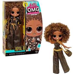 عروسک دخترانه لول سوپرایز LOL Surprise سری 1 O.M.G. مدل ROYAL BEE کد 580522