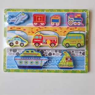 پازل چوبی جاگذاری وسایل نقلیه کد P/3588/K