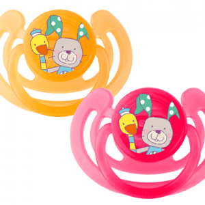 پستانک 2 عددی قرمز نارنجی rotho کد 306340231