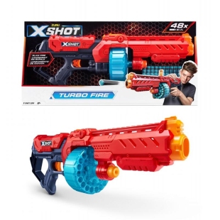 تفنگ اسباب بازی کودک مدل TURBO FIRE X-SHOT کد 36270