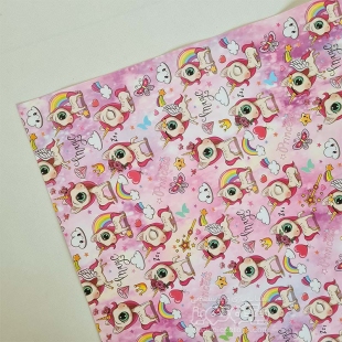 کاغذ کادو یک رو طرح یونیکورن کد P/617/A