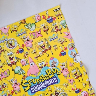 کاغذ کادو یک رو طرح باب اسفنجی کد P/002/A