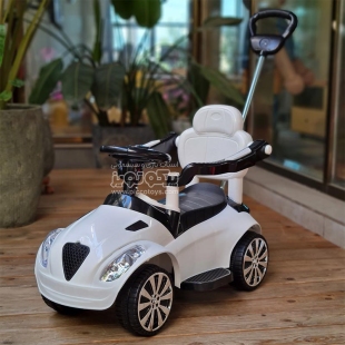 ماشین بازی واکر چهار چرخ رنگ مشکی سفید کد 4162327