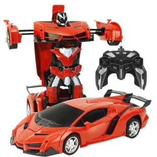 اسباب بازی ماشین کنترلی تبدیل شونده رنگ نارنجی مدل P/3688R8/OR