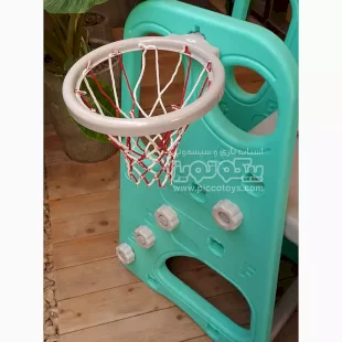 خرید و قیمت سرسره کودک  با حلقه بسکتبال