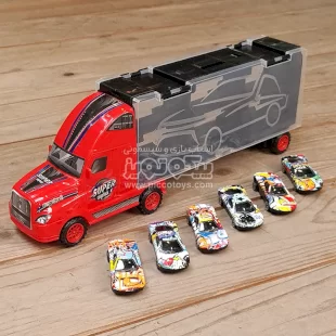 کامیون حمل ماشین مسابقه رنگی رنگ قرمز کد P/K136A/RE