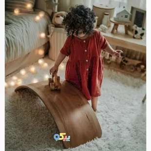 برد تعادلی کودک چوبی بدون لایه فوم curvy