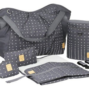 کیف 5 تکه لوازم نوزاد lassig مدل Twin Bag LTWB147178