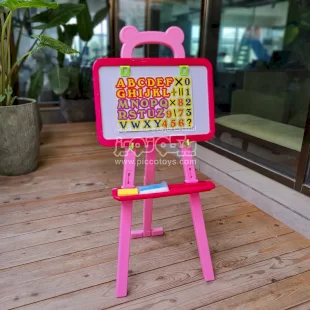 تخته دو طرفه کودک 42 تکه صورتی مدل 62827A