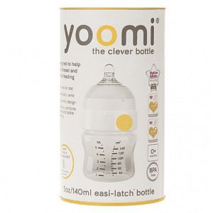 شیشه شیر 140 میل آنتی کولیک زرد Yoomi