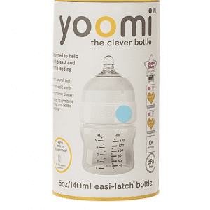 شیشه شیر 140 میل آنتی کولیک آبی Yoomi