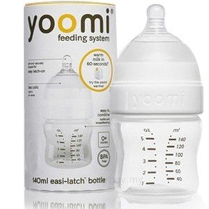 شیشه شیر 140 میل آنتی کولیک سفید Yoomi