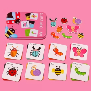 پازل قوطی  فلزی حدس بزن مدل حشرات کد P/100413/A