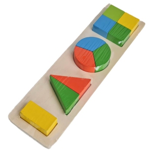 پازل چوبی مدل تقسیم اشکال هندسی کد JHTOY609