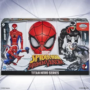 اکشن فیگور اسپایدرمن و ونوم با ماسک اسپایدرمن HASBRO کد E8961