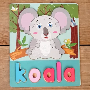 پازل چوبی جاگذاری آموزشی طرح کوآلا کد P/4215/KO