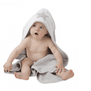 حوله کلاهدار ساده طرح ستاره طوسی  playgro کد 6985882