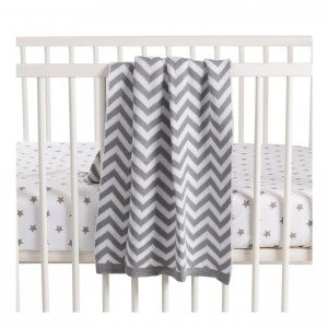 پتو بافت سبک طوسی playgro مدل 6985910