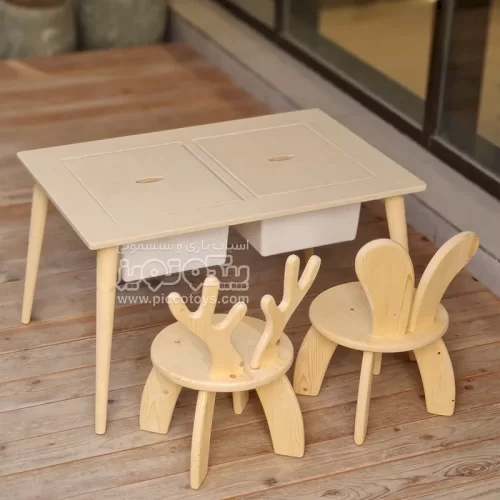مشخصات،قیمت و خرید میز و صندلی چوبی کودک