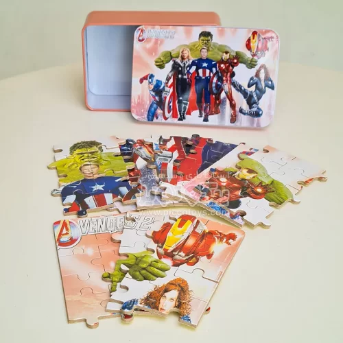 پازل قهرمانان اونجرز قوطی فلزی کد jd1049